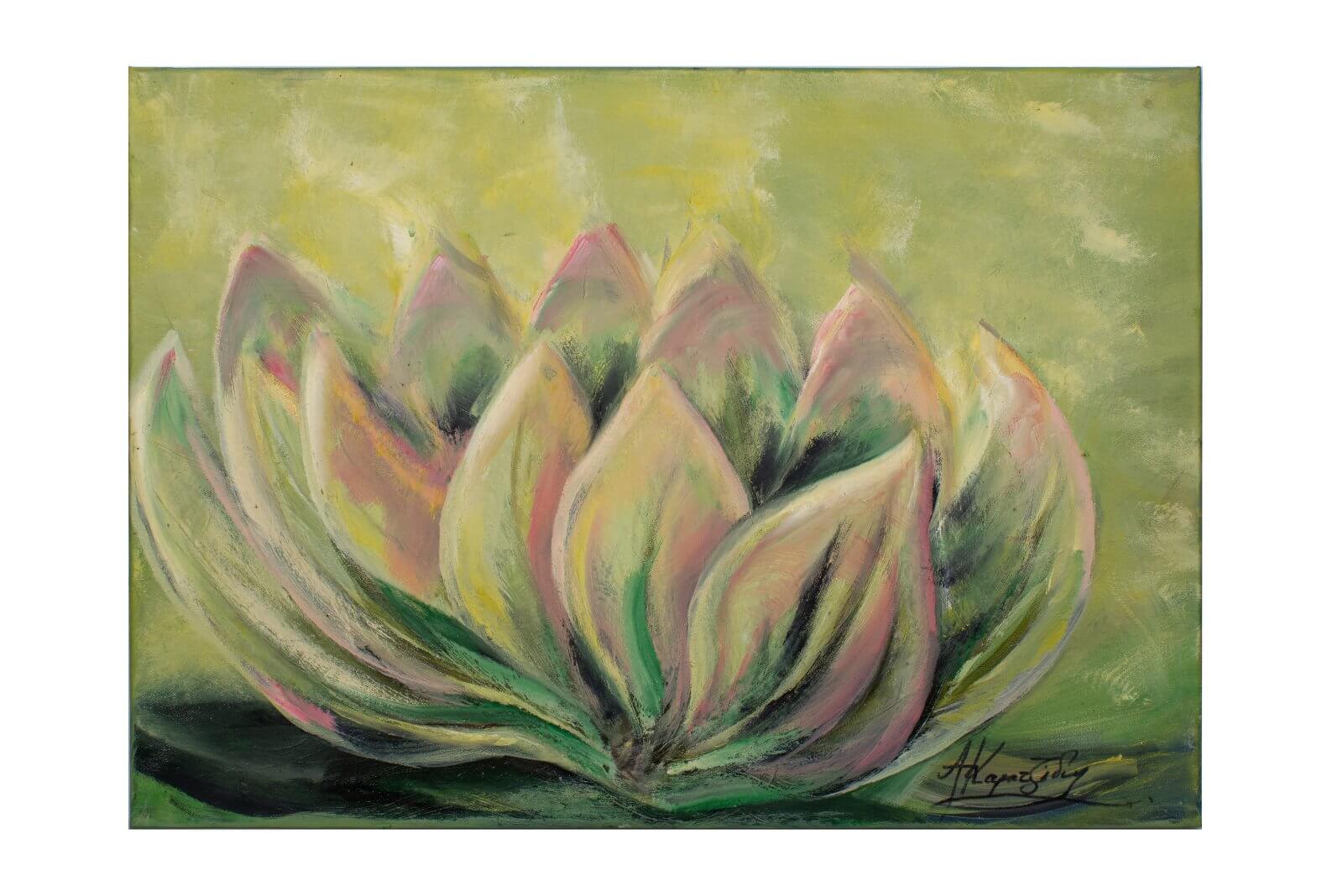 THE LOTUS OF LOVE — painting by Anastasia Karatzidi