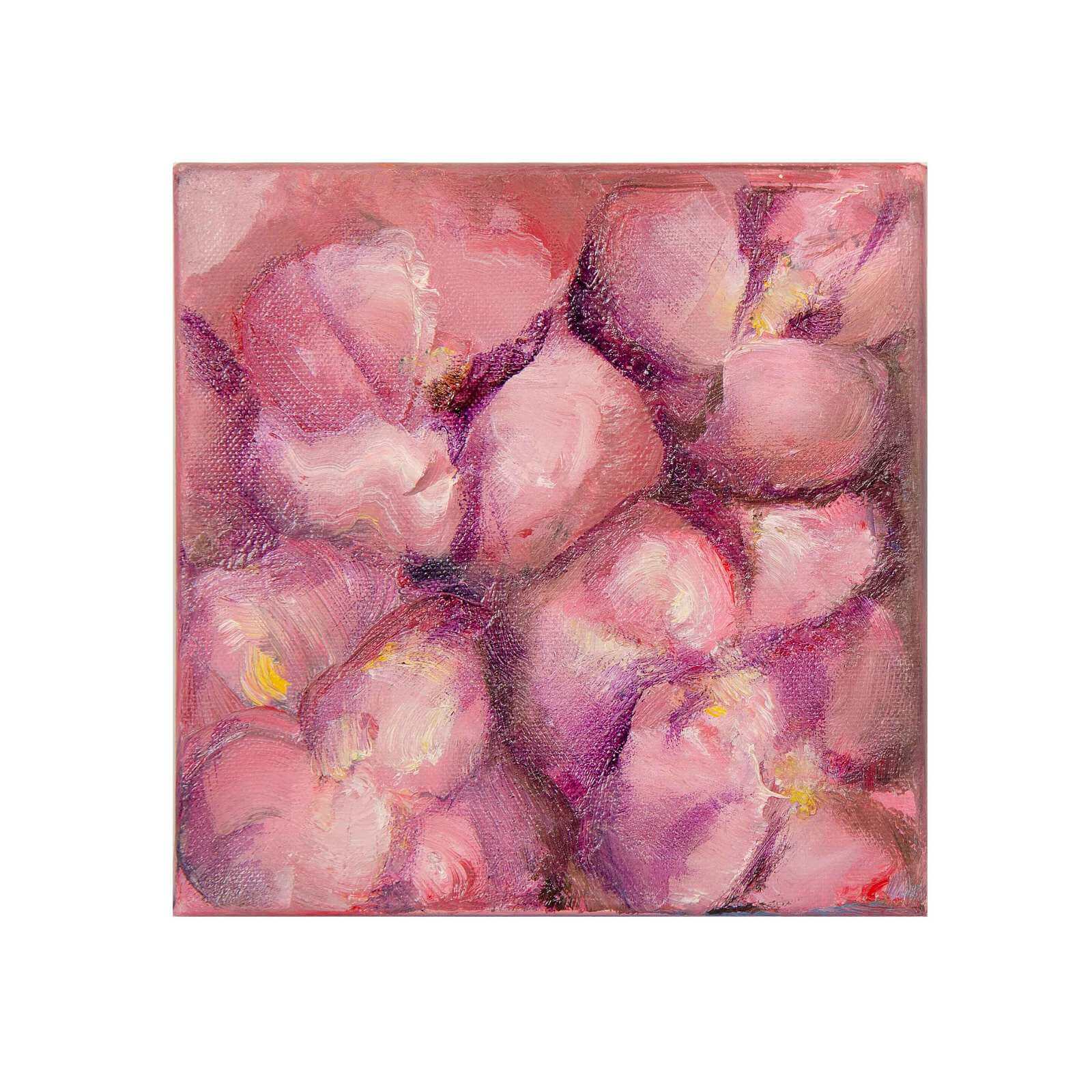 RED PANSIES — painting by Anastasia Karatzidi